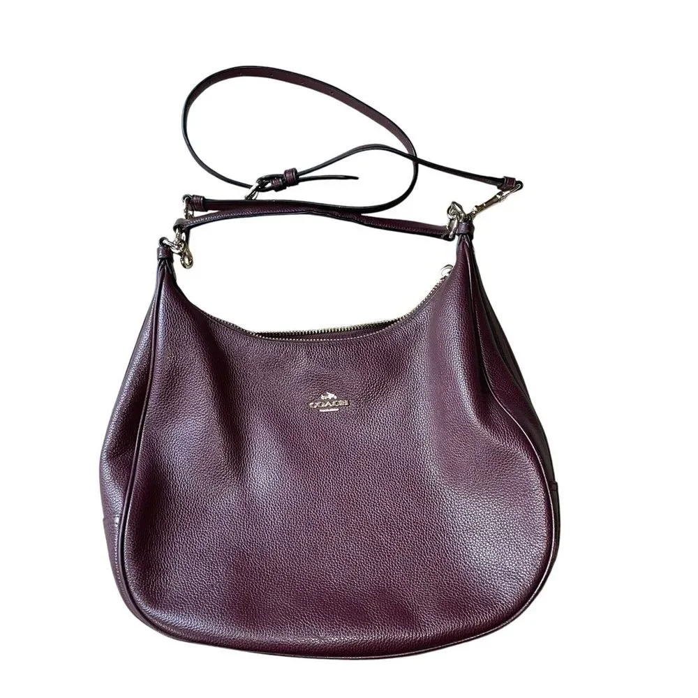 COACH F38259 LEATHER‎ HARLEY HOBO SHOULDER BAG Oxblood Burgundy Color Crossbody